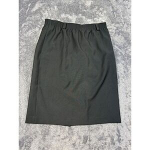 EHL Skirt Women 12P Black Pencil Straight Elastic Waist J3438G Career Petite